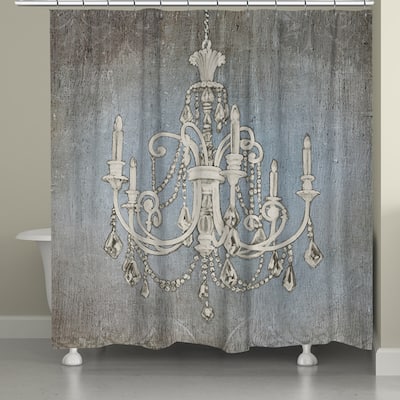 Laural Home Chandelier Lights Shower Curtain (71-inch x 74-inch)