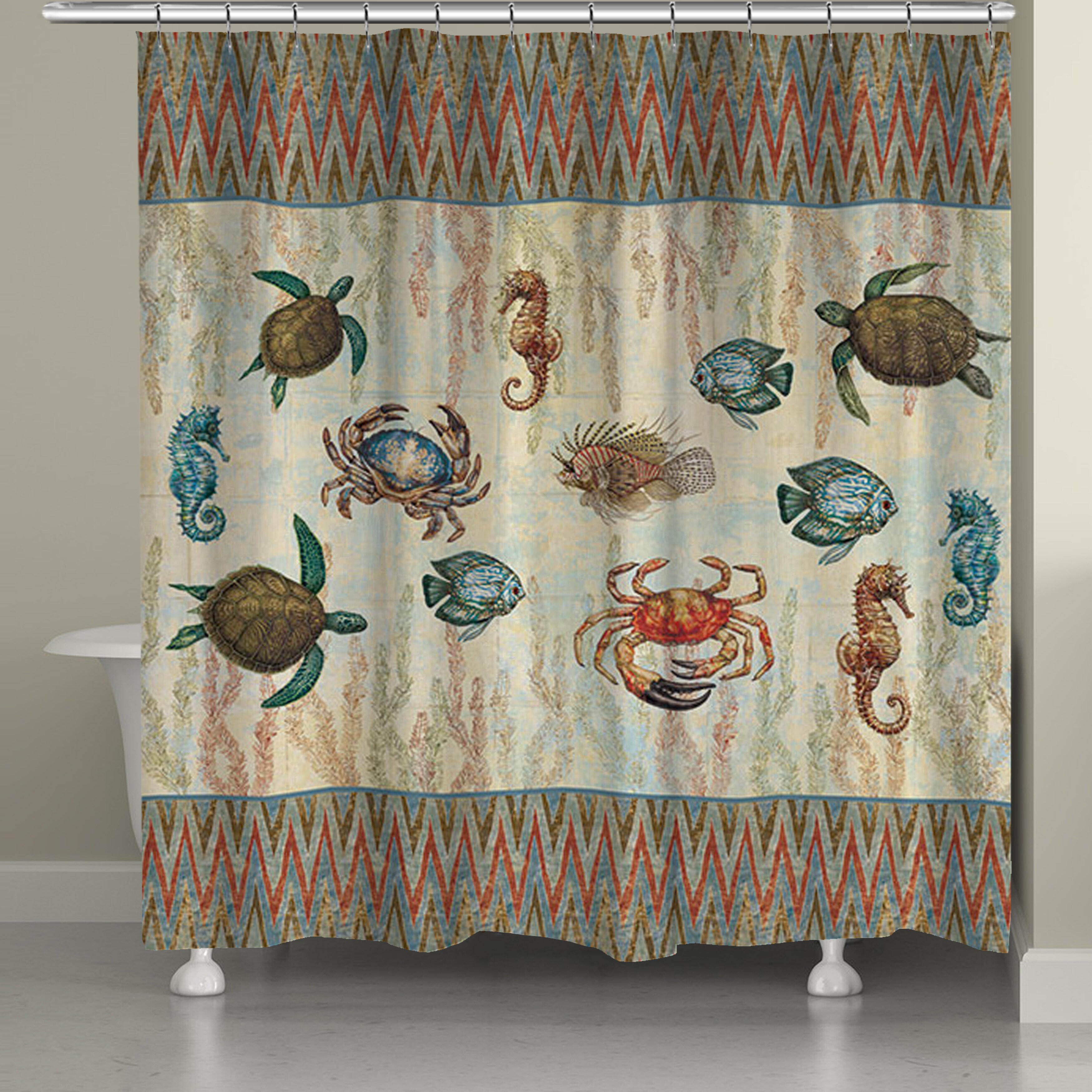 Shop Laural Home Under The Sea Shower Curtain 71 Inch X 74 Inch