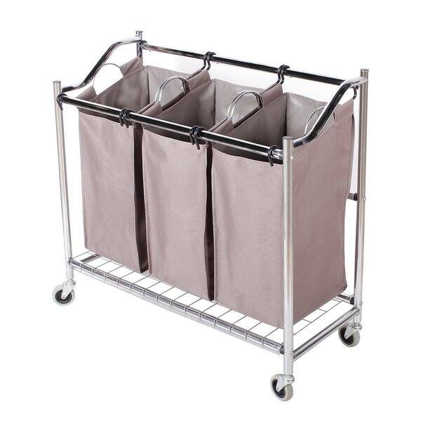 Shop Storagemaniac 3 Section Heavy Duty Laundry Hamper Sorter Overstock 10676168