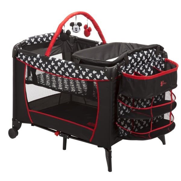 slide 2 of 4, Disney Baby Sweet Wonder Play Yard in Mickey Silhouette