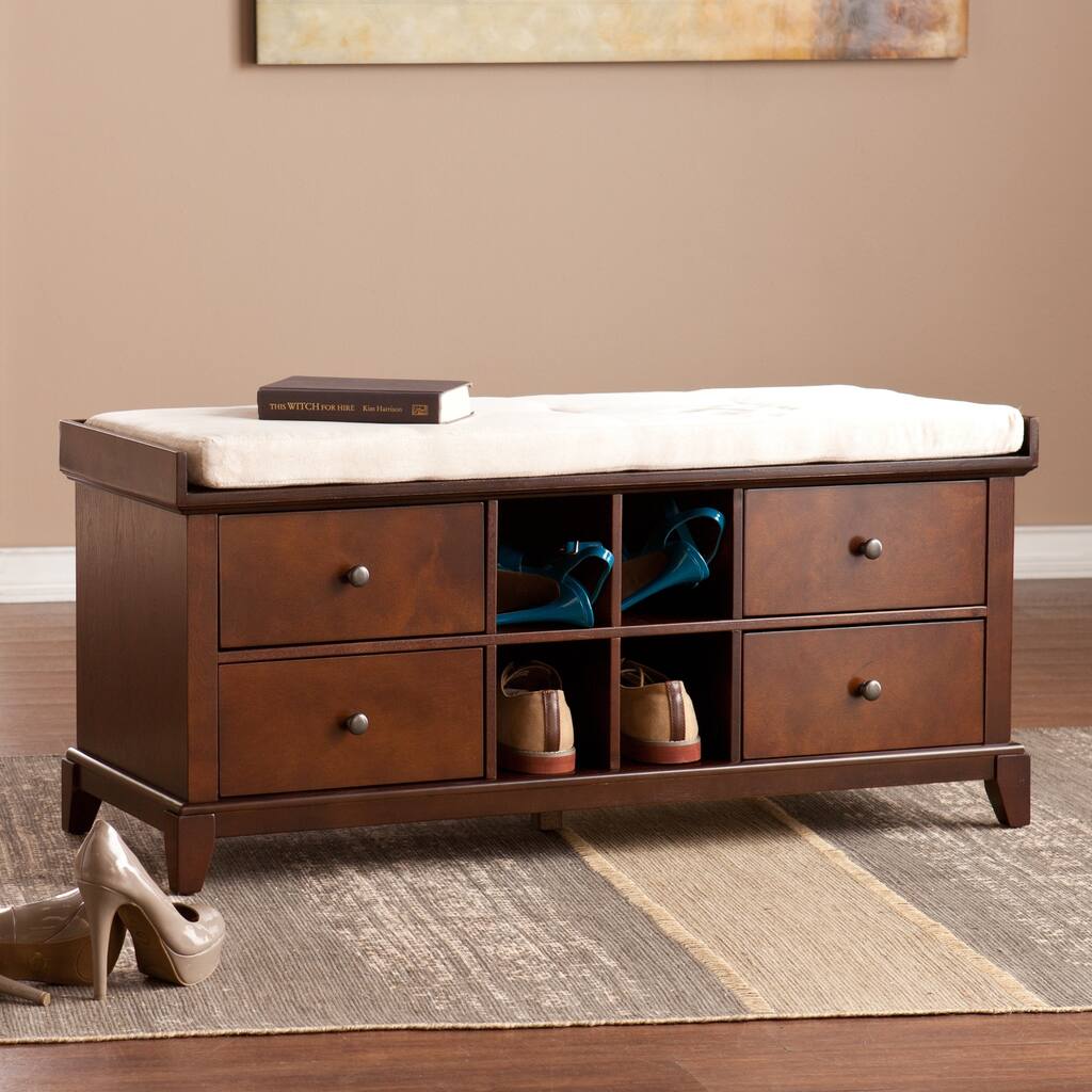 SEI Furniture Hugh Shoe Storage Bench