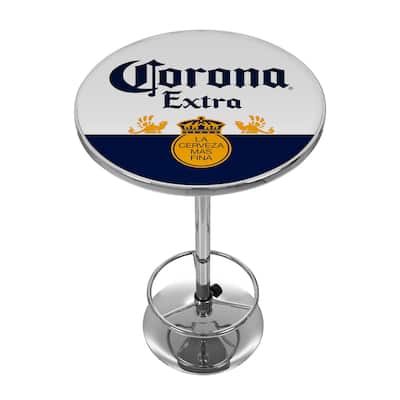 Corona Chrome Pub Table - Label Design