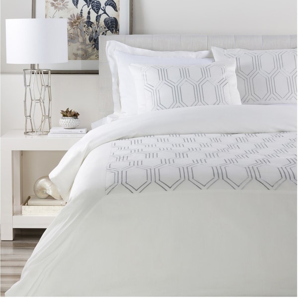 Peyton Geometric Cotton Duvet Cover