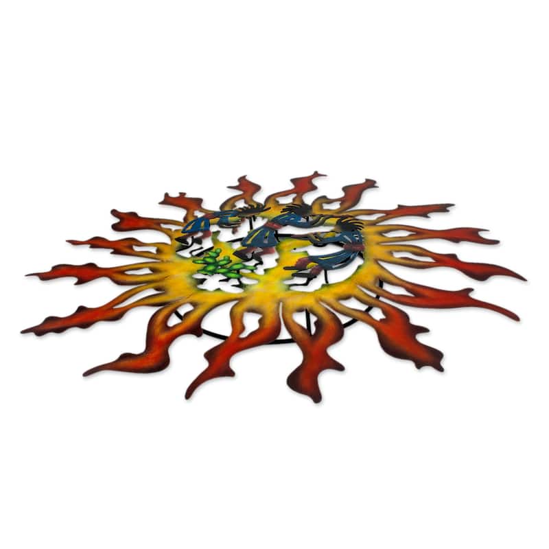 Handmade Steel 'Sun Dancers' Wall Art (Mexico)