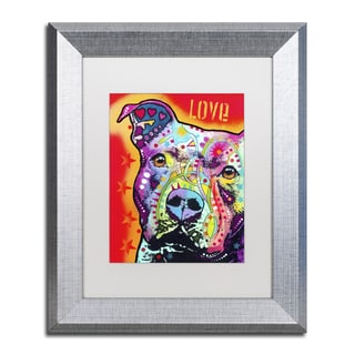 Pitbull Wall Art dean russo 'thoughtful pitbull' framed matted art - free shipping Pitbull Wall Art dean russo 'thoughtful pitbull' framed matted art - free shipping