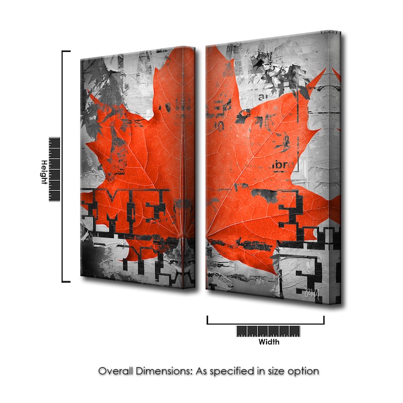 Ready2HangArt 'Fall Ink XXIII' Canvas Wall Art