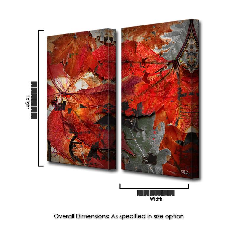 Ready2HangArt 'Fall Ink XIX' Canvas Wall Art
