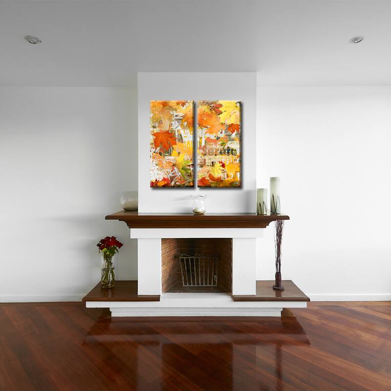 Ready2HangArt 'Fall Ink XI' Canvas Wall Art