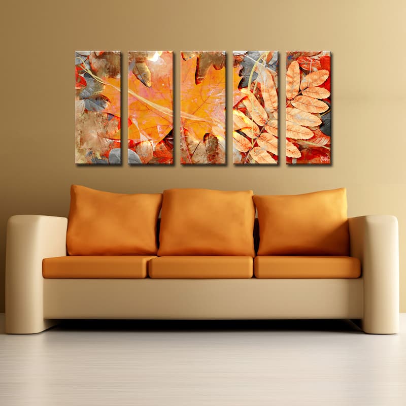 Ready2HangArt 'Fall Ink III' 5-Pc Canvas Wall Art Set