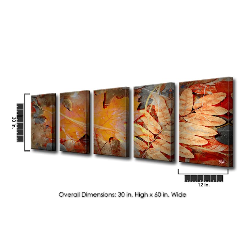 Ready2HangArt 'Fall Ink III' 5-Pc Canvas Wall Art Set