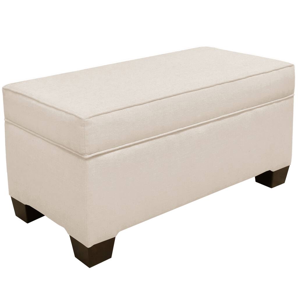 Skyline Furniture Linen Talc Storage Bench - N/A