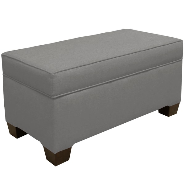 Shop Skyline Furniture Linen Grey Storage Bench Free