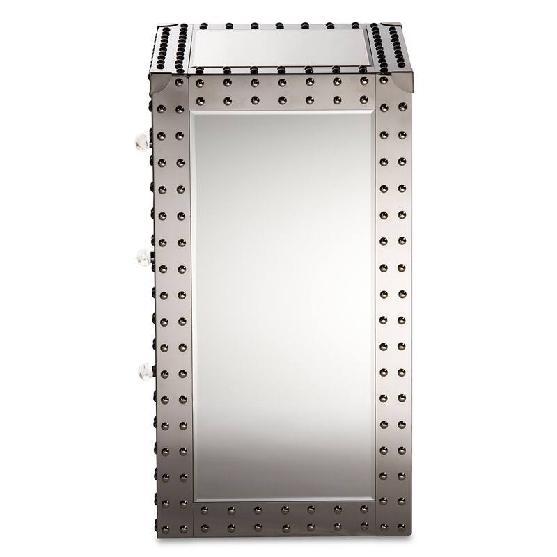 Baxton Studio Azura Modern and Contemporary Hollywood Regency Glamour Style End Table End Table
