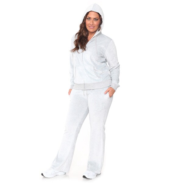 white velour suit