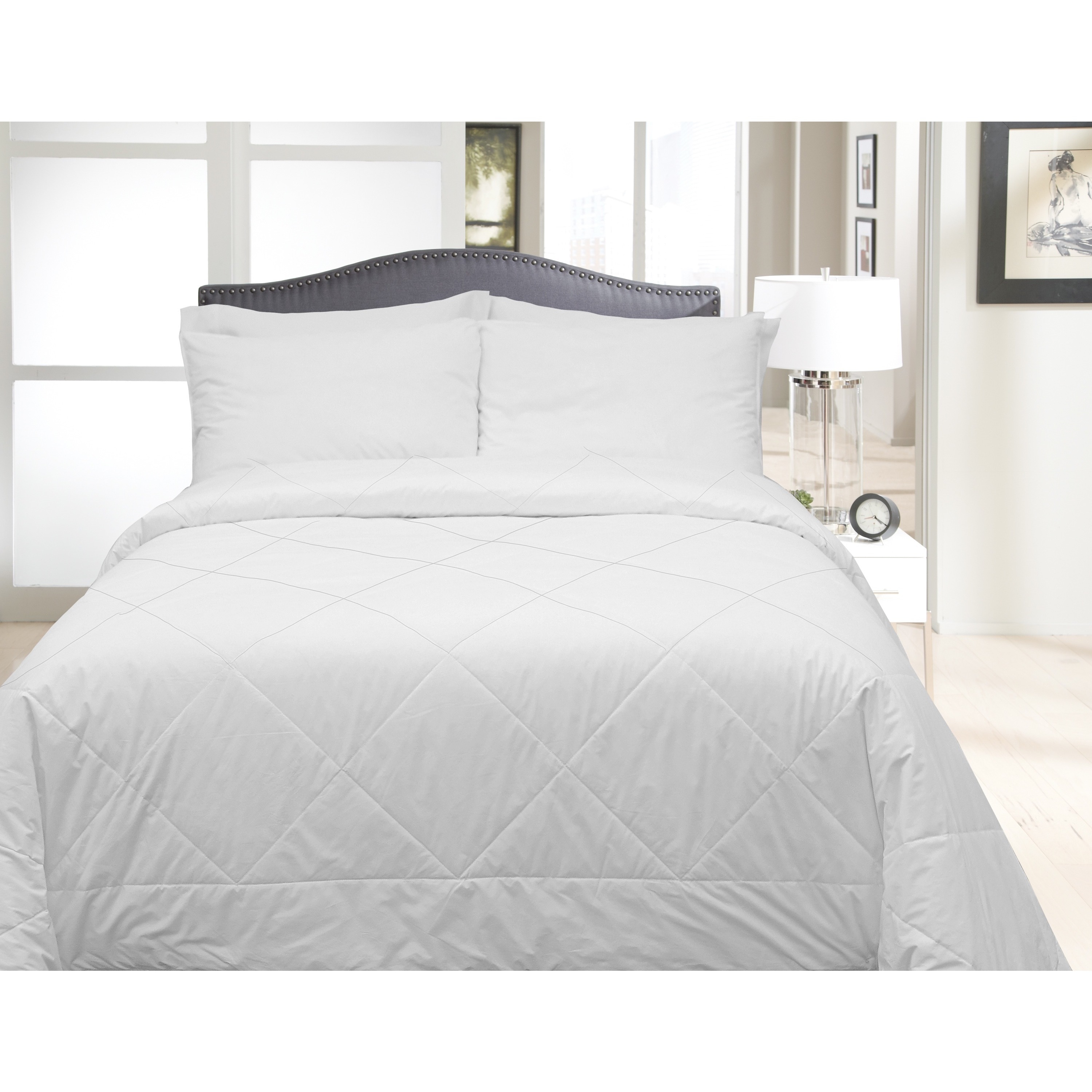 Shop Veratex White Silk Haven Hypoallergenic Comforter On Sale