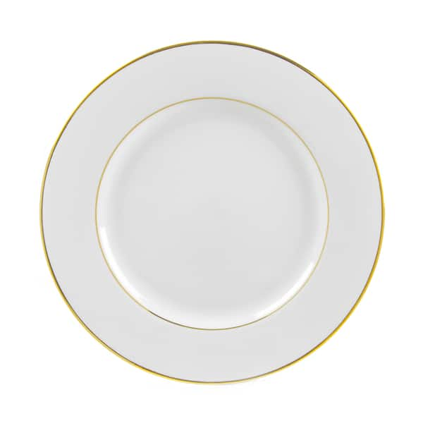 10 Strawberry Street Gold Double Line Dinner Plate (Set of 6) - Bed ...