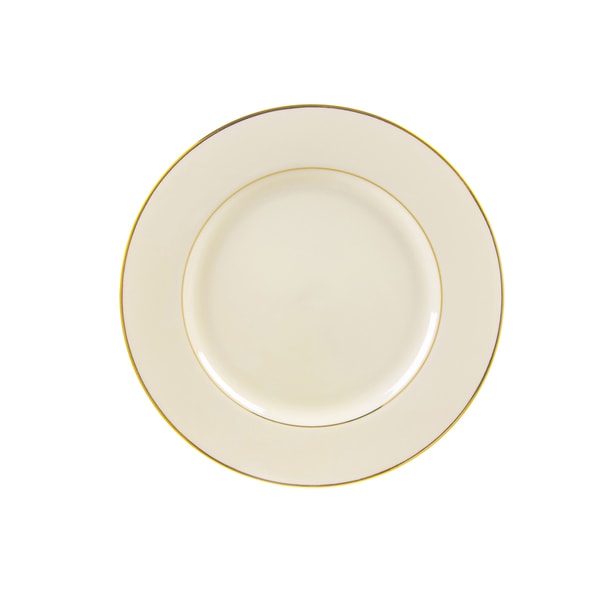 10 Strawberry Street Cream Double Gold Salad/ Dessert Plate (Set of 6). Opens flyout.