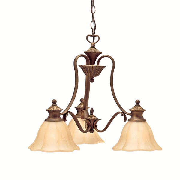 Traditional 3-light Parisian Bronze Chandelier - Free Shipping Today ...