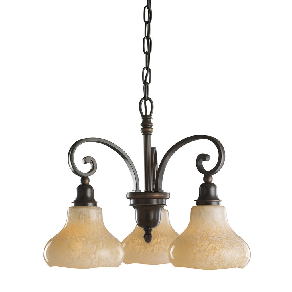 Transitional 3-light Oiled Bronze Chandelier - Chandeliers For Bedrooms by Overstock.com