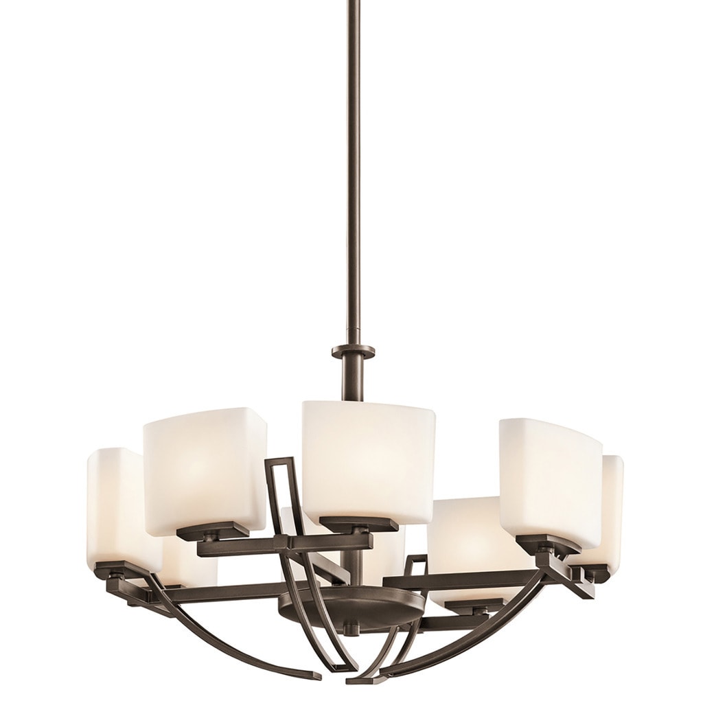 Contemporary 8-light Mission Bronze Chandelier - Chandeliers For Bedrooms by Overstock.com