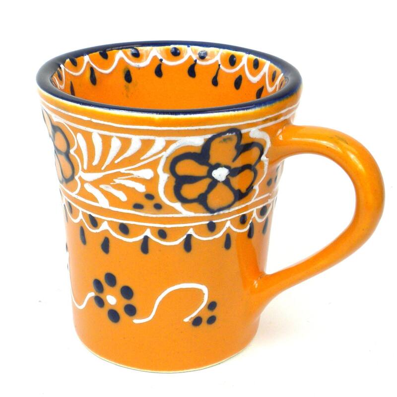 Handmade Mango Encantada Pottery Flared Cups, Set of 2 (Mexico)