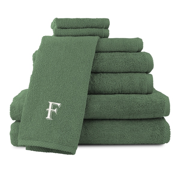 dark green towel set