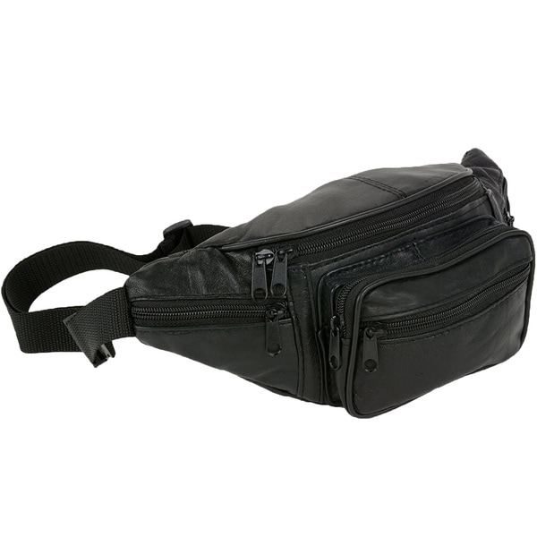 small leather waist pack