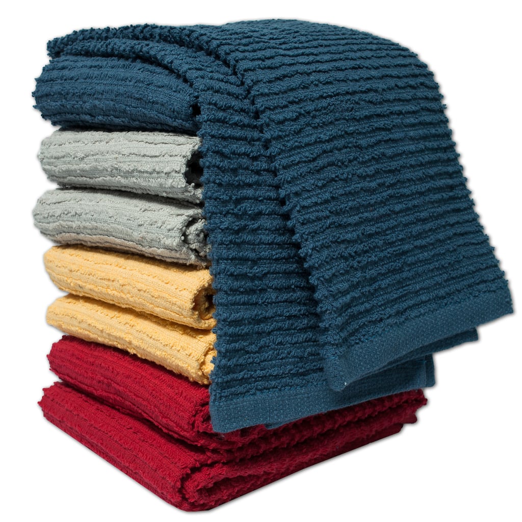 100-percent Cotton Ribbed Kitchen Towels (Set of 2)