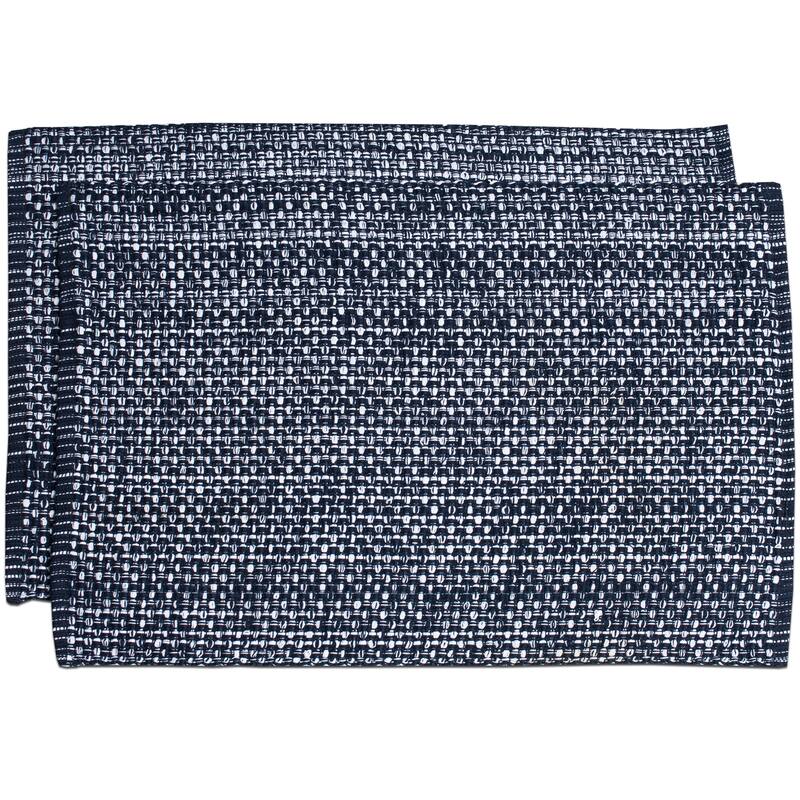 Trends Collection 100-percent Cotton Two-tone Placemats (2, 4 or 6) - Set of 2 - Navy