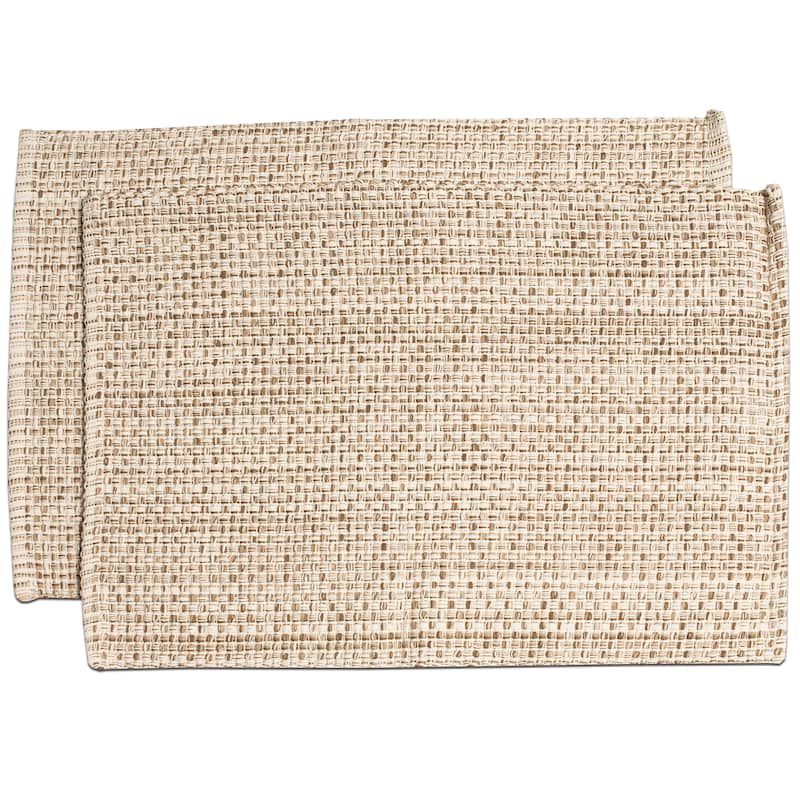 Trends Collection 100-percent Cotton Two-tone Placemats (2, 4 or 6) - Set of 2 - Eggshell