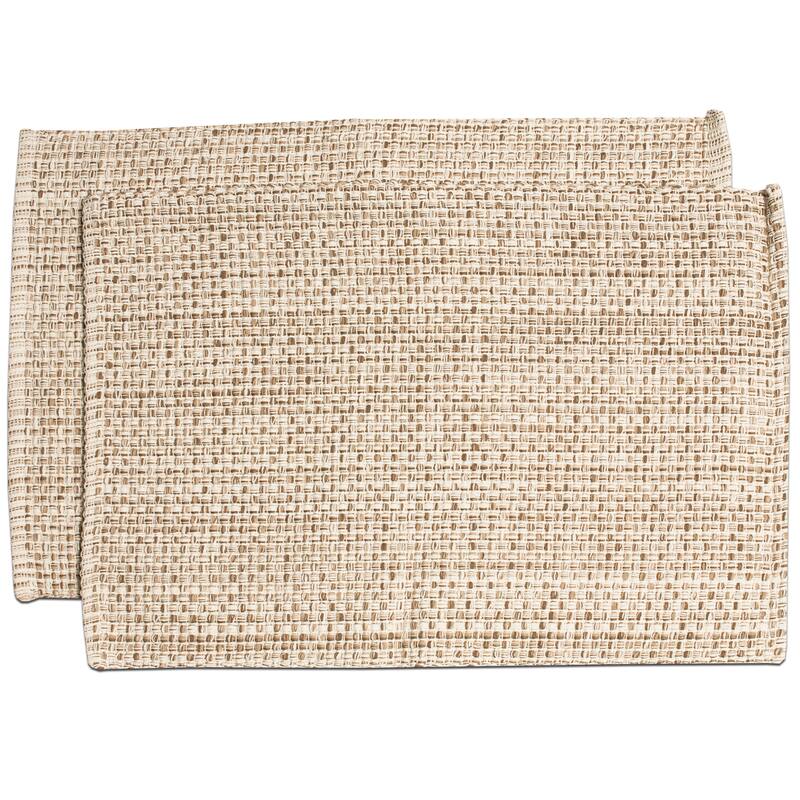 Trends Collection 100-percent Cotton Two-tone Placemats (2, 4 or 6) - Set of 2 - Eggshell