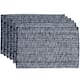 100-percent Cotton Two-tone Placemats (Set of 2, 4 or 6) - Set of 6 - Navy