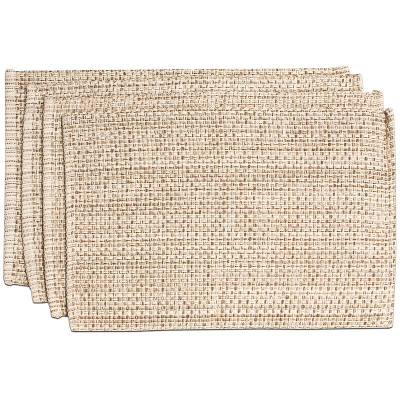 Trends Collection 100-percent Cotton Two-tone Placemats (2, 4 or 6) - Set of 4 - Eggshell