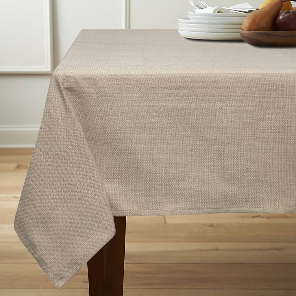 Classic Chambray Table Cloth with 4 Piece Napkins Options