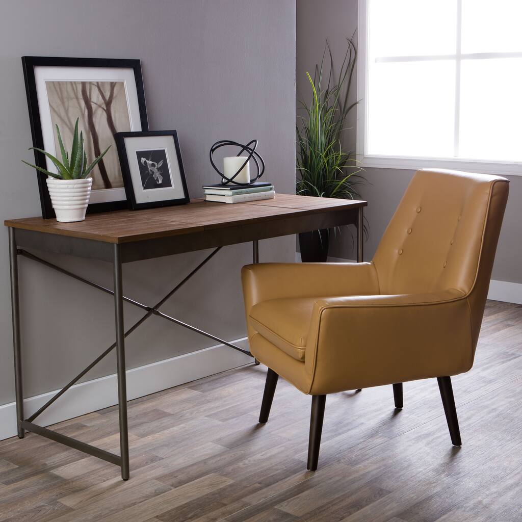 Hazelton Home Griffin Armchair In Leather