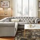 preview thumbnail 6 of 33, Knightsbridge Scrolled Arm Chesterfield Sectional by iNSPIRE Q Artisan
