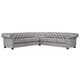 preview thumbnail 9 of 38, Knightsbridge Chesterfield L-shaped Sectional by iNSPIRE Q Artisan