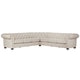 preview thumbnail 8 of 38, Knightsbridge Chesterfield L-shaped Sectional by iNSPIRE Q Artisan