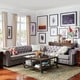 preview thumbnail 4 of 38, Knightsbridge Chesterfield L-shaped Sectional by iNSPIRE Q Artisan
