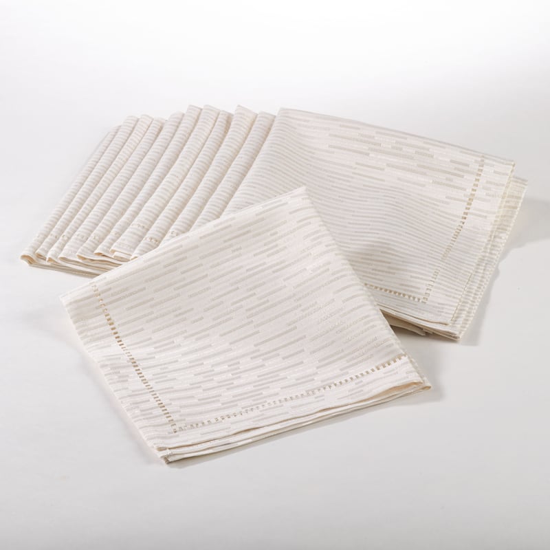 Hemstitched Design Napkin (Set of 12)