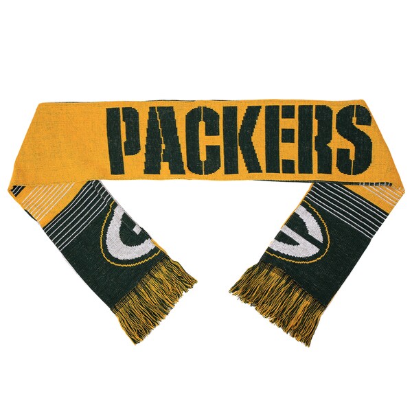 Forever Collectibles NFL Green Bay Packers Split Logo Reversible Scarf