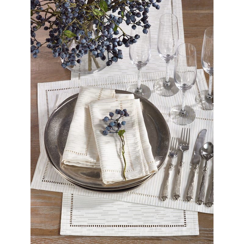 Hemstitched Design Placemat (Set of 12)