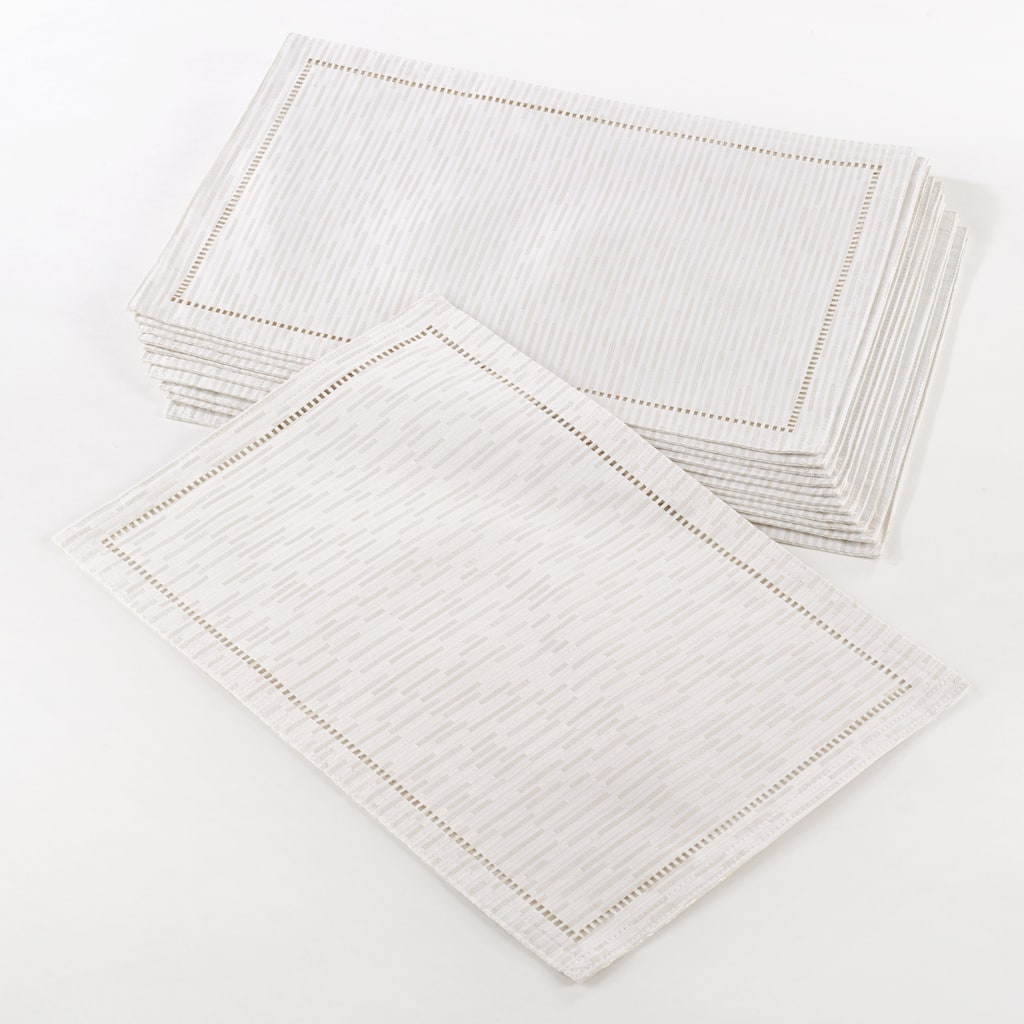 Hemstitched Design Placemat (Set of 12)