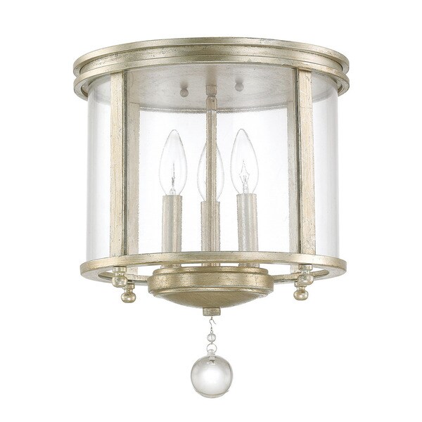 Austin Allen Company Monroe Collection 3 Light Iced Gold Austin Allen Company Monroe Collection 3 Light Iced Gold Flush Mount