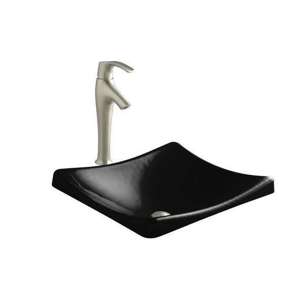 Kohler Demilav® Wading Pool® Vessel Bathroom Sink Black Black (K-2833-7 ...