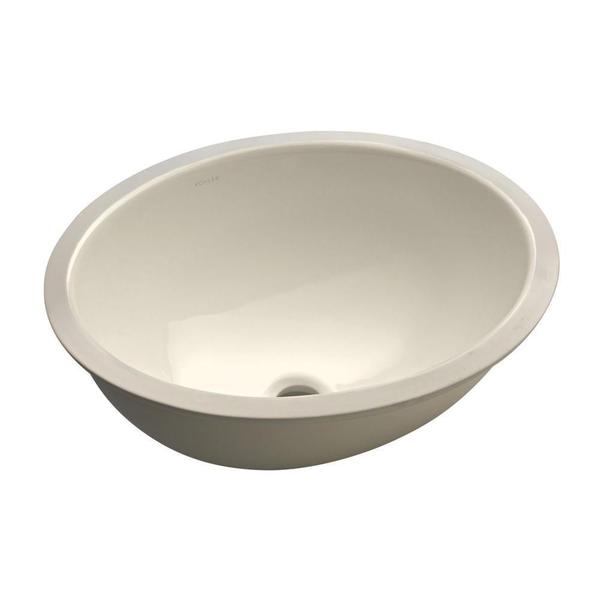 Kohler Caxton Undermount Bathroom Sink In Biscuit With Center Kohler Caxton Undermount Bathroom Sink In Biscuit With Center Drain