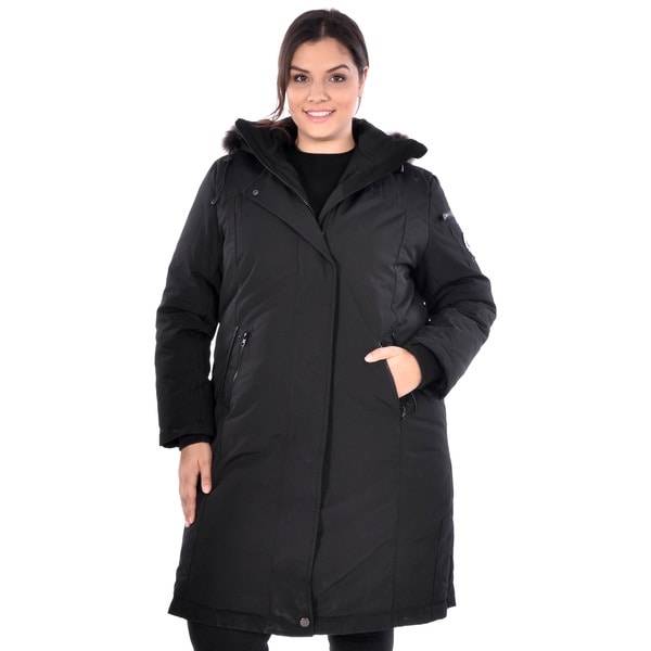 Nuage Women's Plus Size 'Arctic Expedition' Down Coat - 17756153 ...