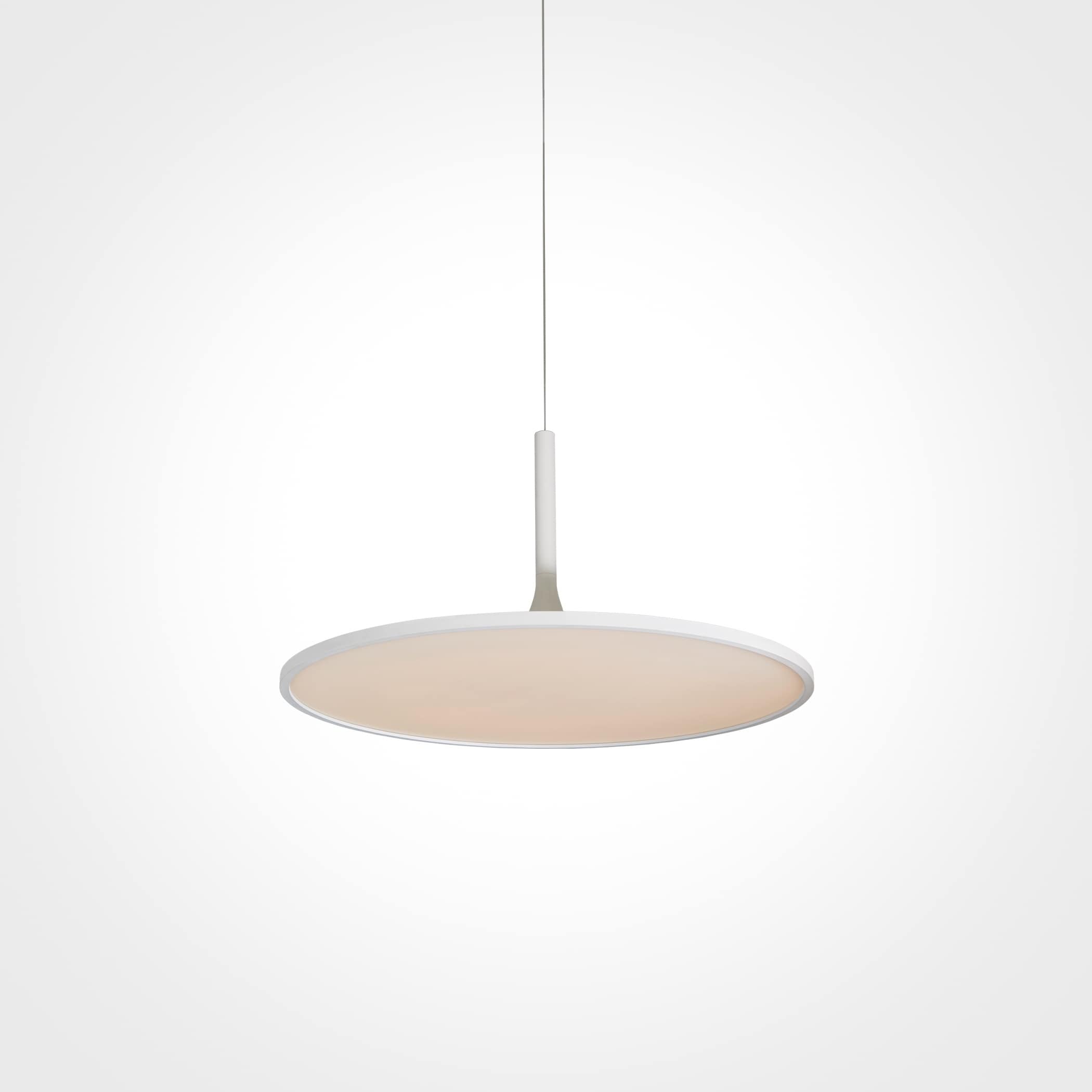 VONN Lighting Salm 17 inches LED Chandelier, Height Adjustable Fixture, Modern Disc Chandelier Lighting (1 to 3 - White - Indoor - 13 to 24 Inches - - Chandeliers For Bedrooms by Overstock.com