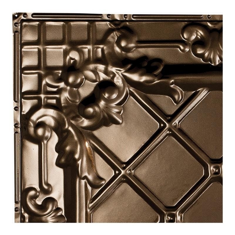 Shop Great Lakes Tin Toledo Bronze Burst 2 Foot X 2 Foot Nail Up