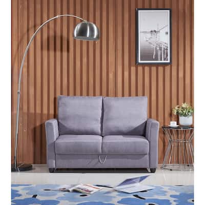Adia Modern Fabric Loveseat with Storage